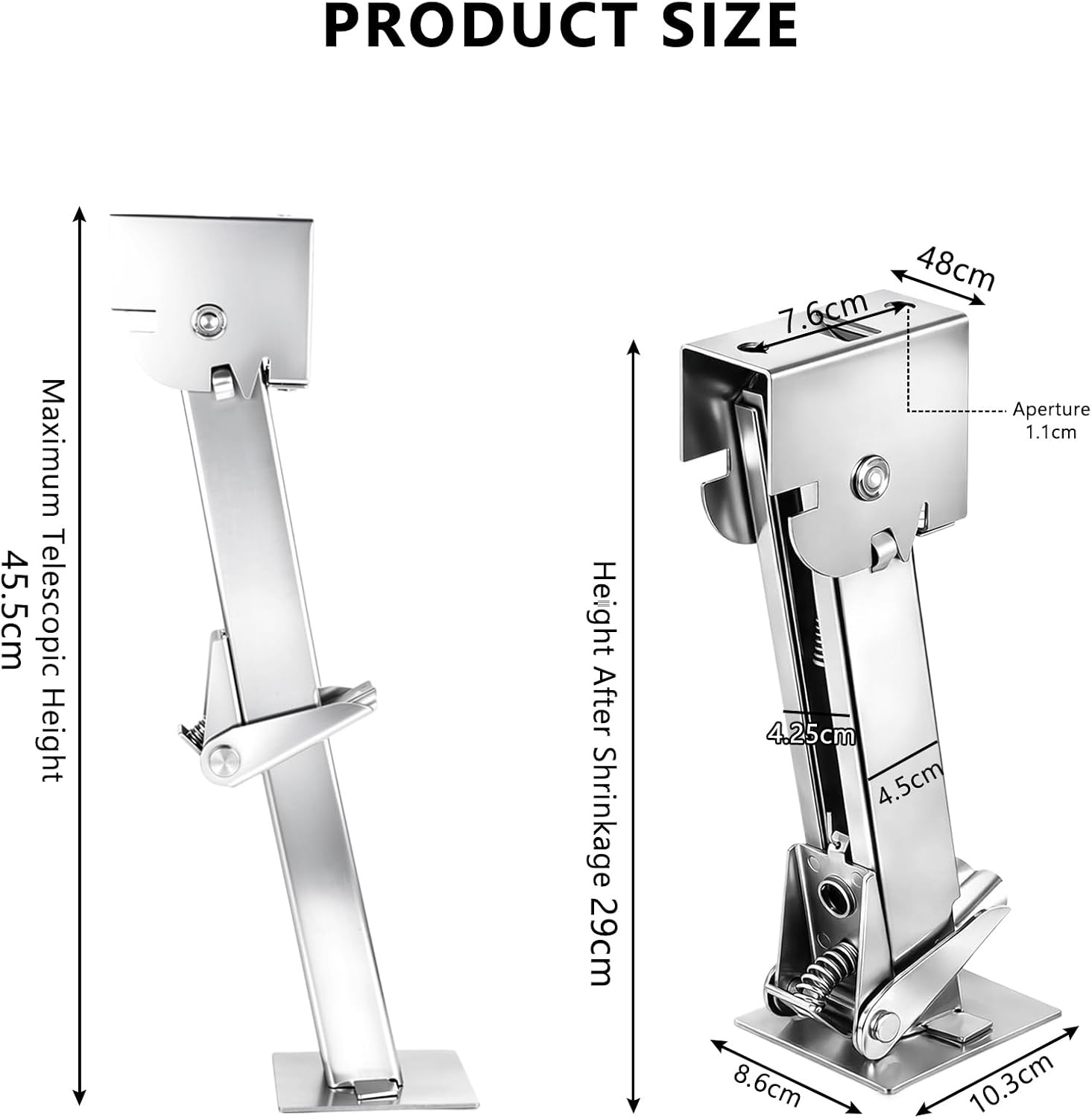 Aanhangersteunen Camperstabilisator 2 stuks - 450kg - 34% korting