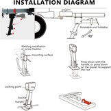 Aanhangersteunen Camperstabilisator 2 stuks - 450kg - 34% korting