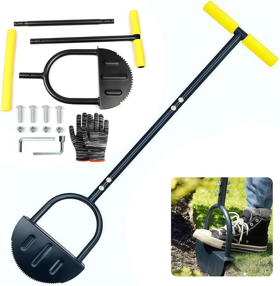 Gazonrandsteker 107 cm | Ergonomisch met T-handgreep | 32% Korting