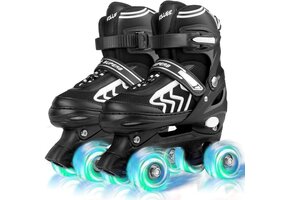 Verstelbare Kinderschaatsen met LED-Verlichting - Maat S (51% Korting)