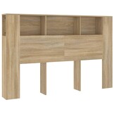 Hoofdbordkast 160x18,5x104,5 cm Sonoma Eiken - 34% Korting!