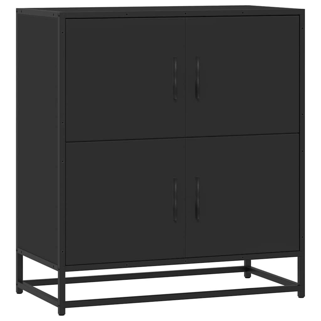 Zwart Bewerkt Houten Dressoir 68x35x76 cm - 34% Korting