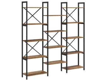 Boekenkast Oud Hout Industrieel - 156x25x167.5cm - 34% Korting