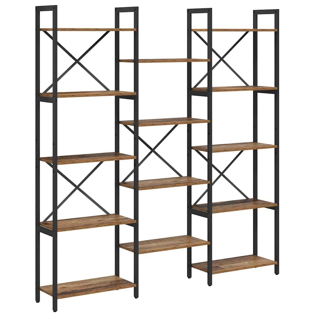 Boekenkast Oud Hout Industrieel - 156x25x167.5cm - 34% Korting