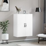 vidaXL Wandkast 69,5x34x90 cm Wit (54% Korting)