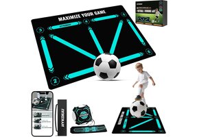 Voetbal Trainingsmat met Video's | Balcontrole & Techniek | 90x60cm | 50% Korting