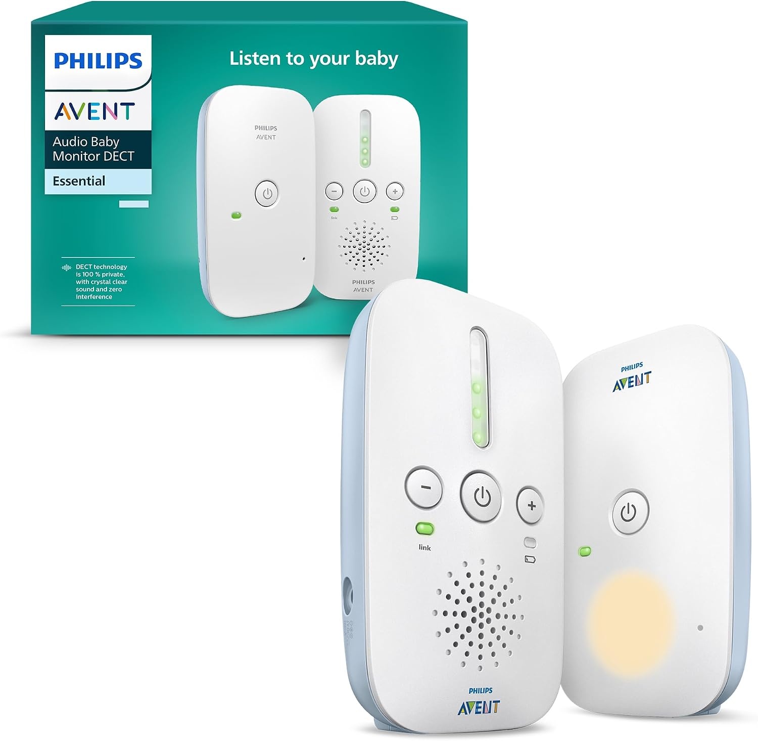 Philips Avent Babyfoon SCD503 Wit - DECT, 24u Batterij
