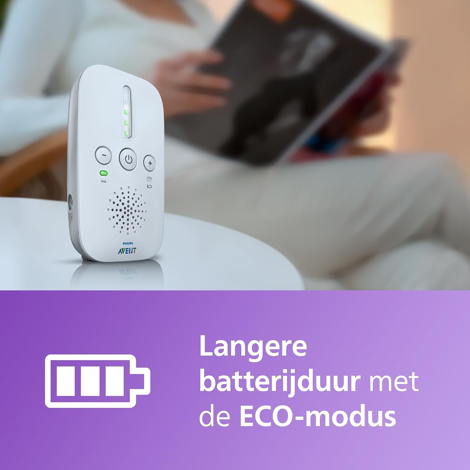Philips Avent Babyfoon SCD503 Wit - DECT, 24u Batterij