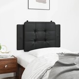 Hoofdbordkussen 90 cm Kunstleer Zwart - 57% Korting!
