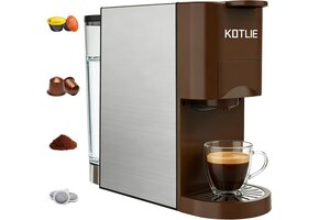 4-in-1 Espressomachine: Nespresso, Dolce Gusto, Poeder & Pads - 41% Korting
