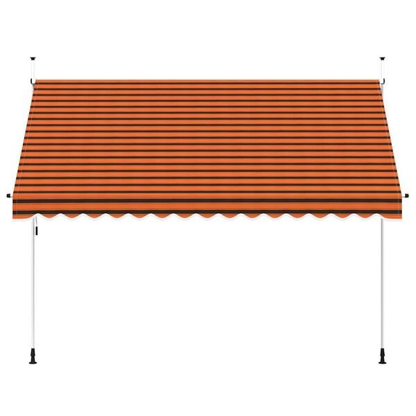 vidaXL Luifel 350cm Oranje/Bruin - 54% Korting!