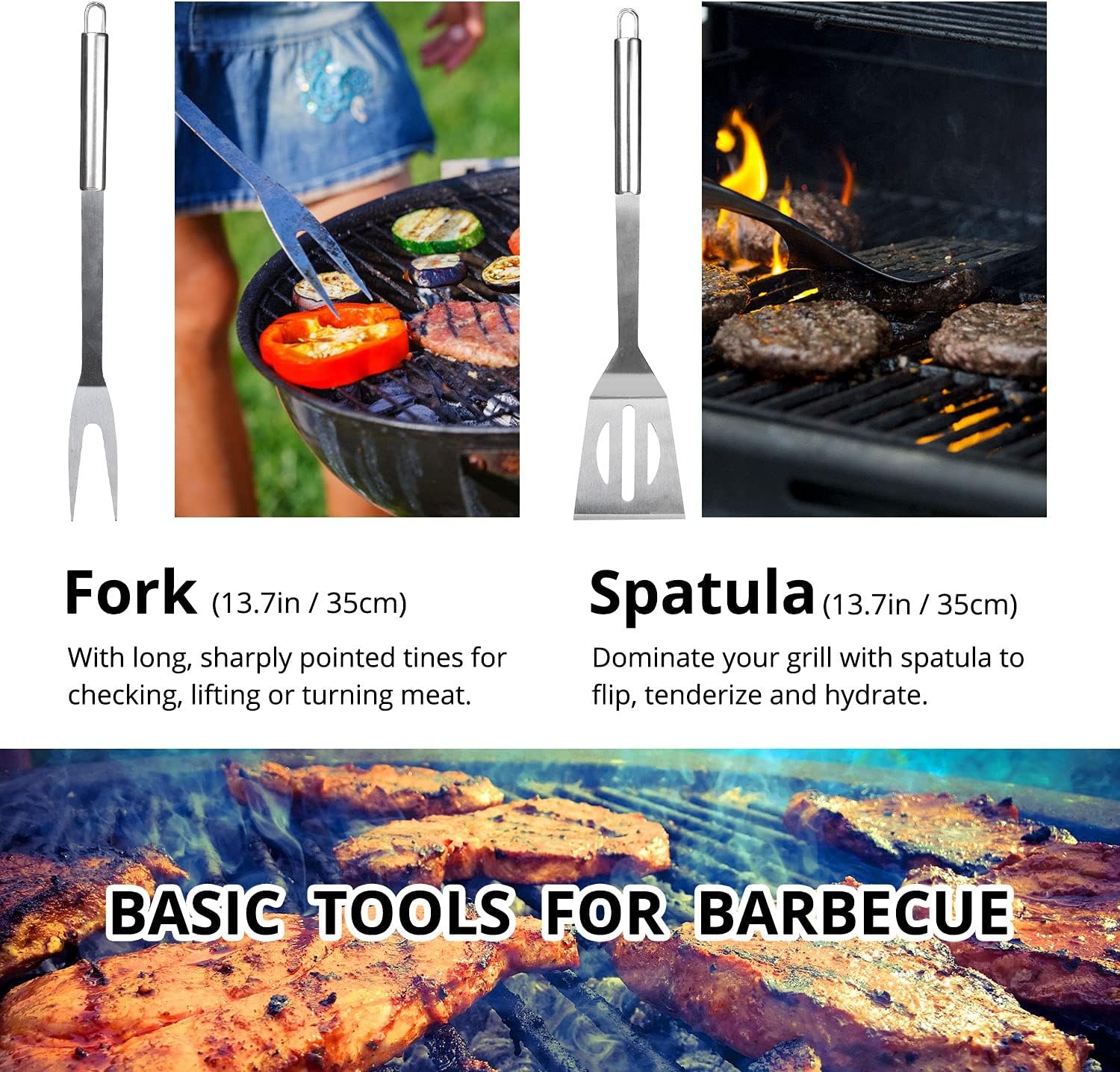 9-delige BBQ Kookgerei Set RVS - Vaatwasmachinebestendig met Tas