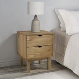 Nachtkastje OTTA Massief Grenenhout - 45x39x57 cm - Scandinavische Stijl - 34% Korting