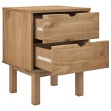Nachtkastje OTTA Massief Grenenhout - 45x39x57 cm - Scandinavische Stijl - 34% Korting