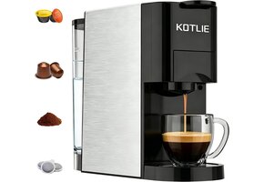 4-in-1 Koffiezetapparaat: Nespresso, Dolce Gusto, gemalen & ESE-pads - 36% korting