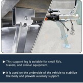 2x Aanhangersteunen Stabilisator met Zwengel - 450kg Draagkracht