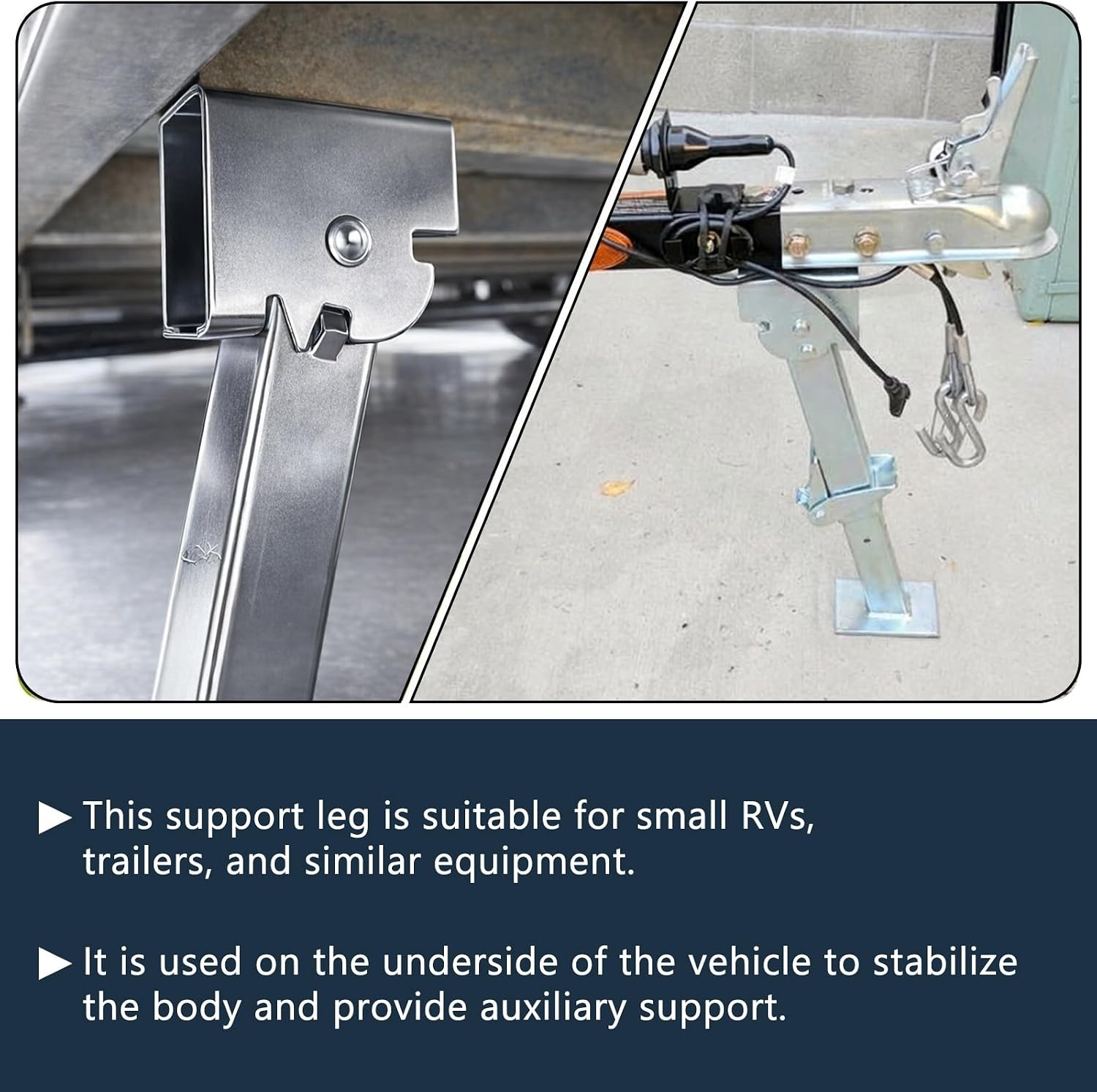 2x Aanhangersteunen Stabilisator met Zwengel - 450kg Draagkracht