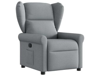 Verstelbare Fauteuil Lichtgrijs Stof - 35% Korting!