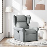 Verstelbare Fauteuil Lichtgrijs Stof - 35% Korting!