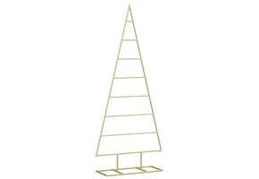 Moderne Metalen Kerstboom Goud 125 cm - 80% Korting