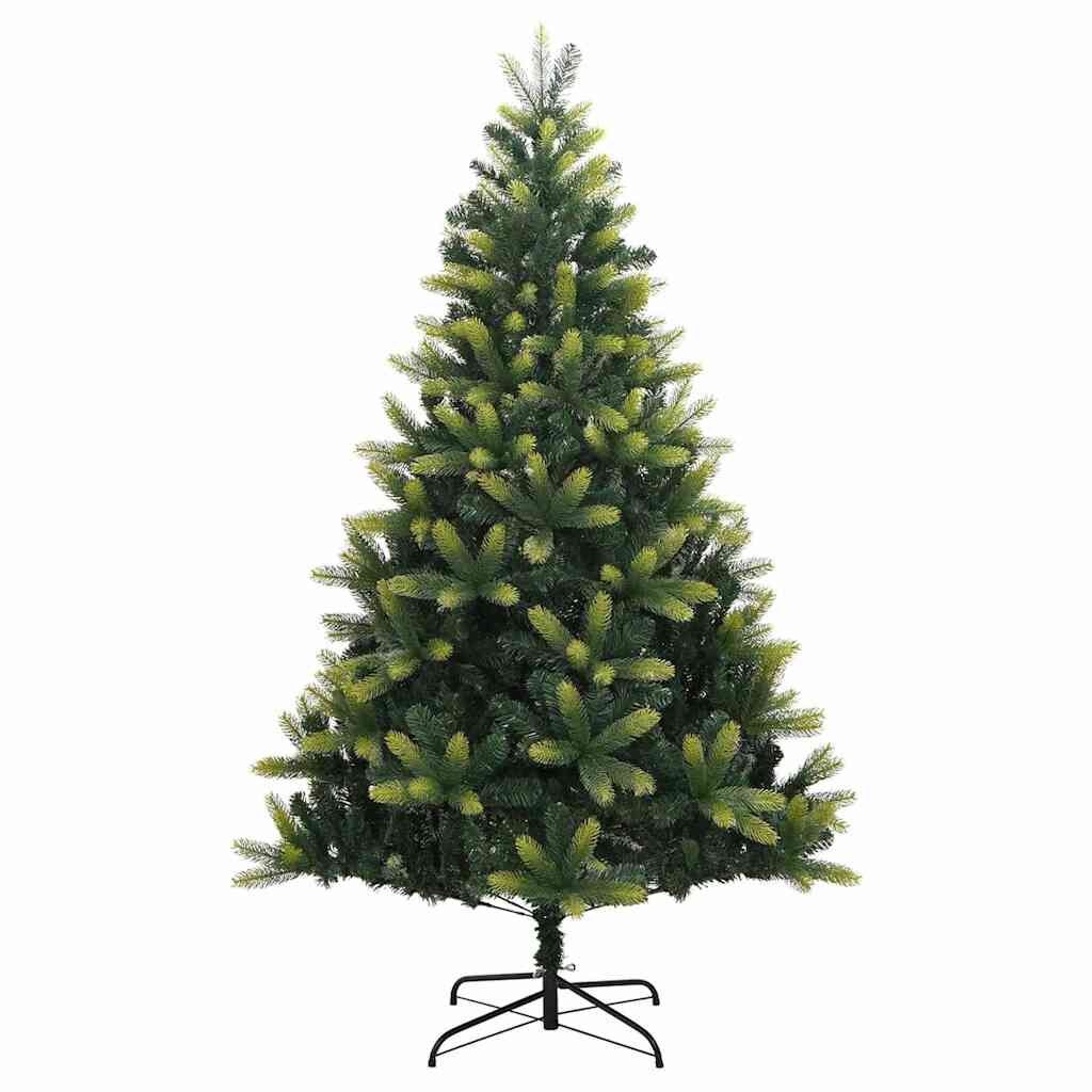 vidaXL Kunstkerstboom met scharnieren en standaard 210 cm