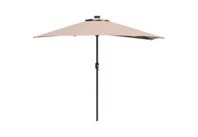Taupe Tuinparasol met LED-verlichting - 294 cm - 34% Korting
