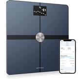 Withings Body+ - Lichaamsanalyse slimme weegschaal met wifi, lichaamsvetmonitor, BMI, spiermassa, vochtpercentage, digitaal gewicht badkamerweegschaal, app-synchronisatie via Bluetooth of wifi