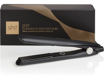 ghd Gold Professionele stijltang, krultang, krultang voor golven, optimale stylingtemperatuur 185 °C, Dual Zone technologie, zwart