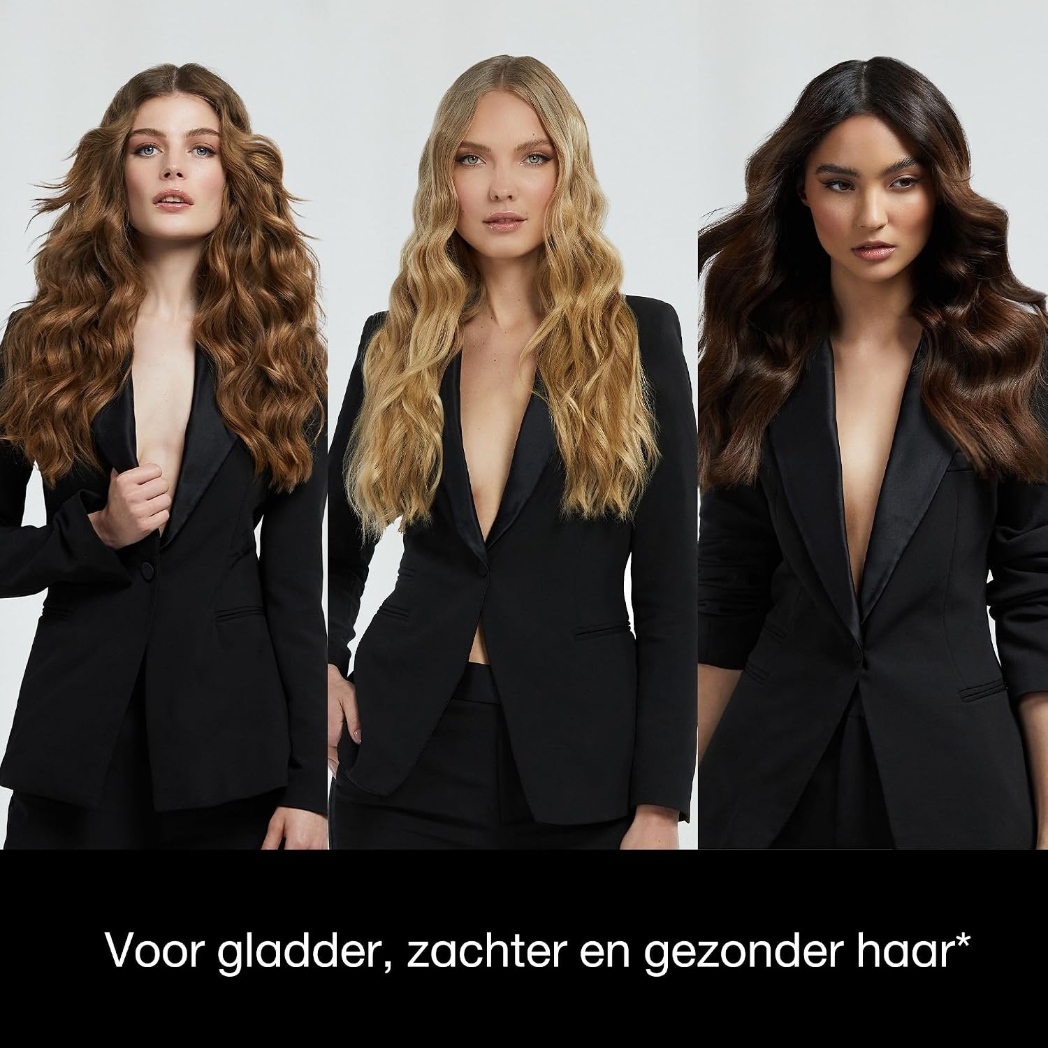 ghd Gold Professionele stijltang, krultang, krultang voor golven, optimale stylingtemperatuur 185 °C, Dual Zone technologie, zwart