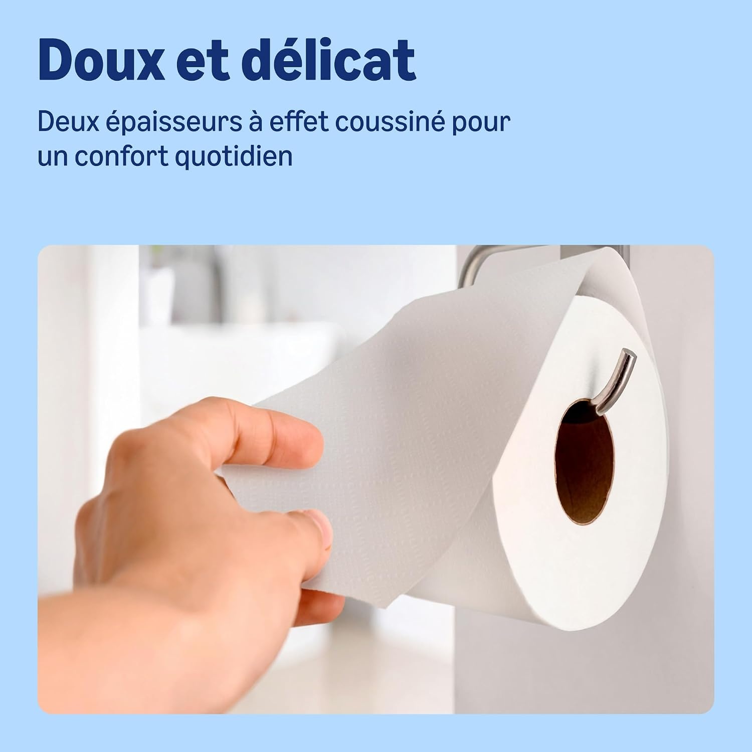 by Amazon Papier Toilette Doux, 2 Épaisseurs, 36 rouleaux (4 paquets de 9), 210 feuilles par rouleau, certifié FSC