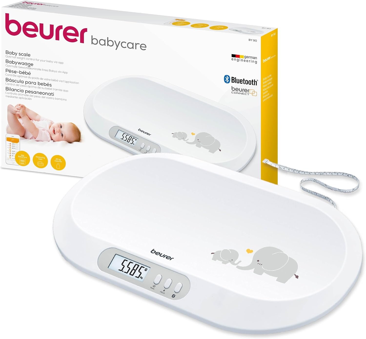 Babyweegschaal Beurer BY 90 met app - 61% korting!
