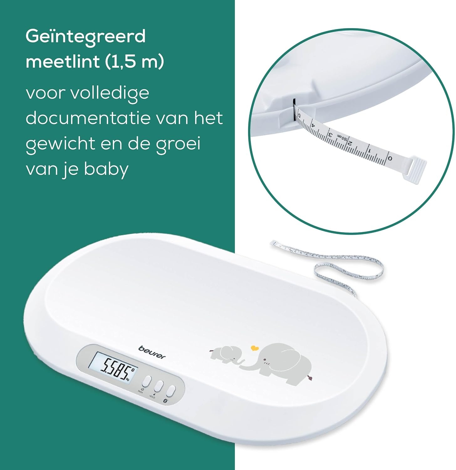 Babyweegschaal Beurer BY 90 met app - 61% korting!