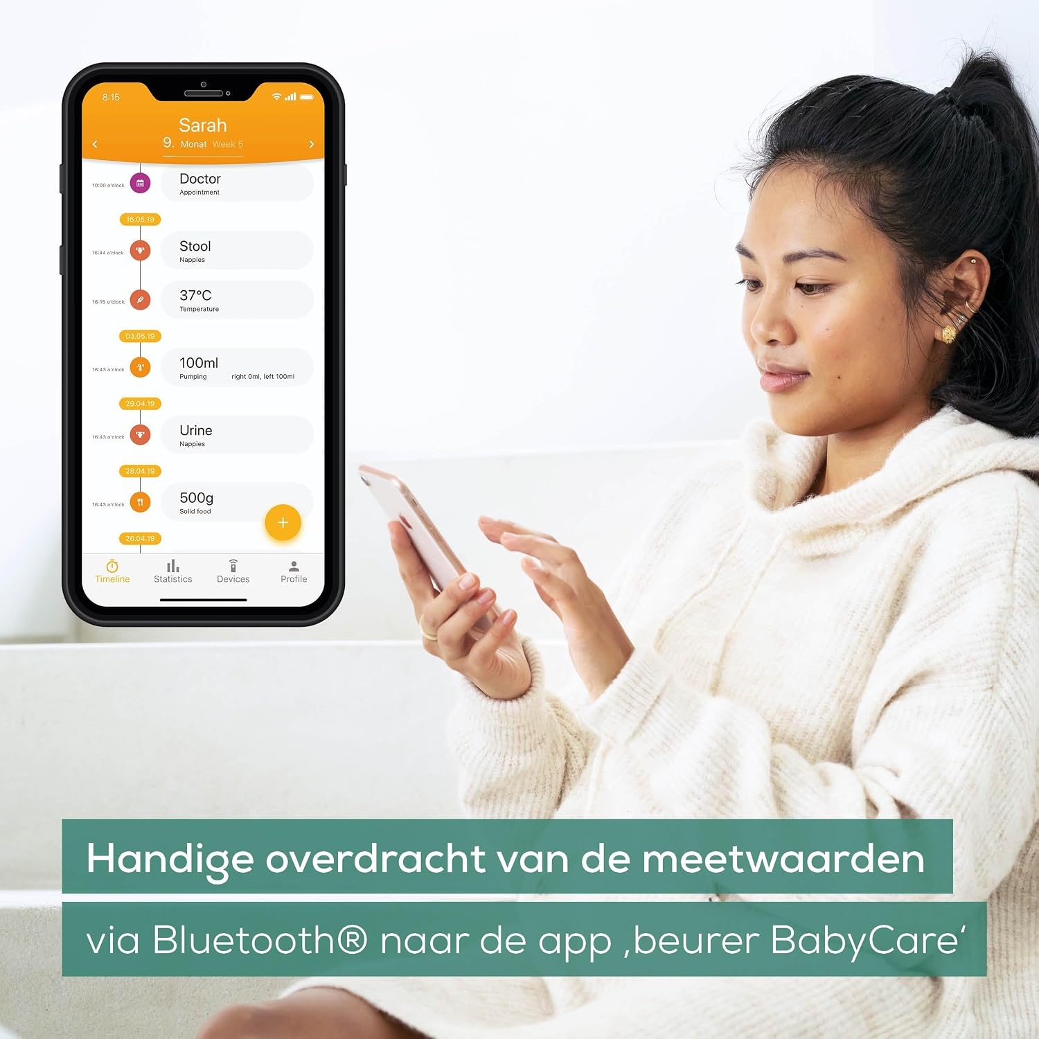Babyweegschaal Beurer BY 90 met app - 61% korting!