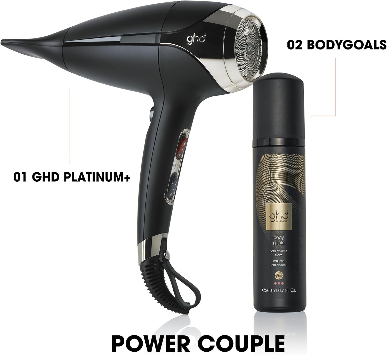 GHD - Helios - Föhn (wit) - Professionele haardroger 2200 Watts - 30% meer Glans - 3x temperatuur- & snelheidstanden - krachtige luchtstroom (120 km/u) voor snelle styling
