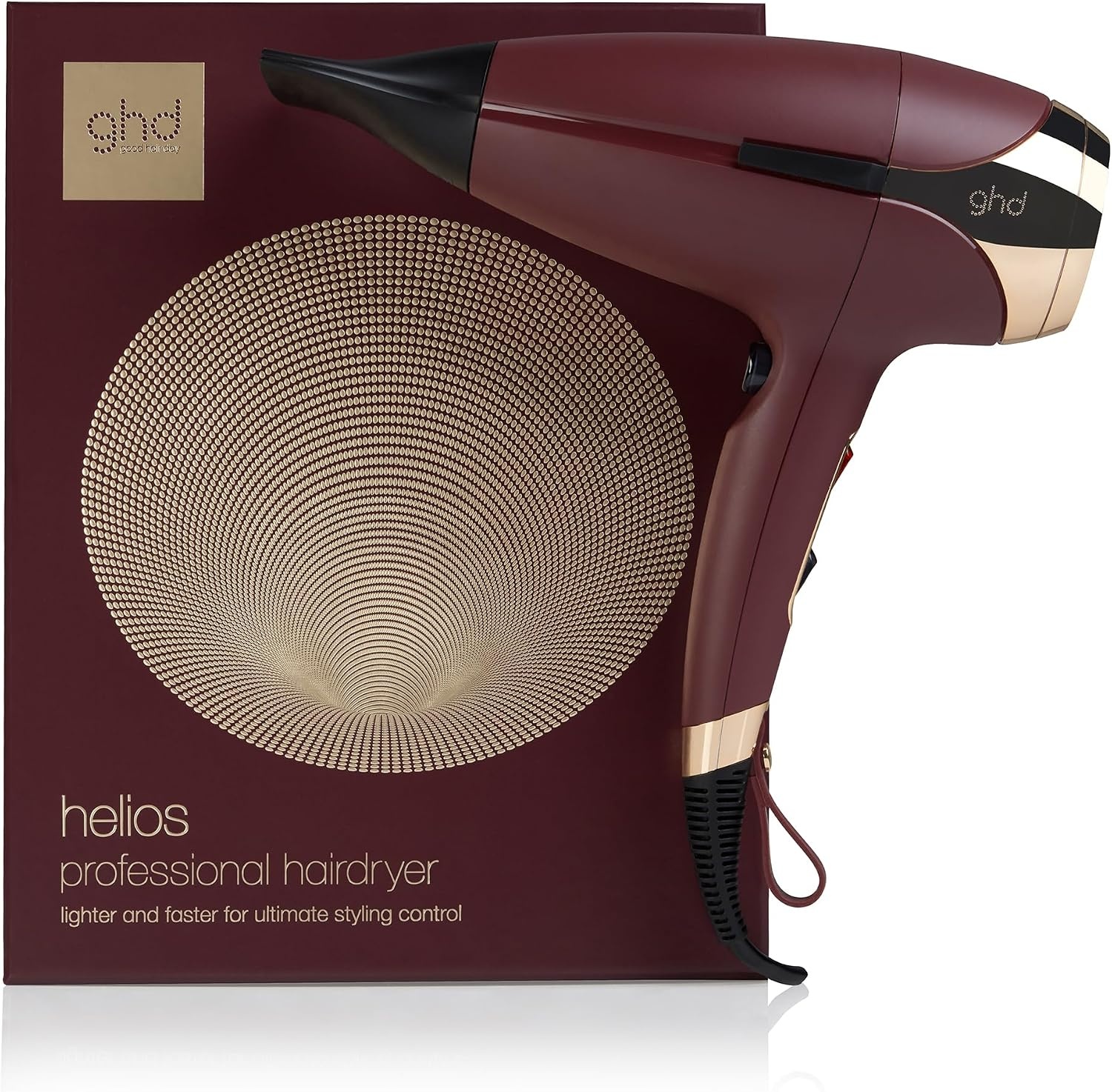 GHD - Helios - Föhn (wit) - Professionele haardroger 2200 Watts - 30% meer Glans - 3x temperatuur- & snelheidstanden - krachtige luchtstroom (120 km/u) voor snelle styling