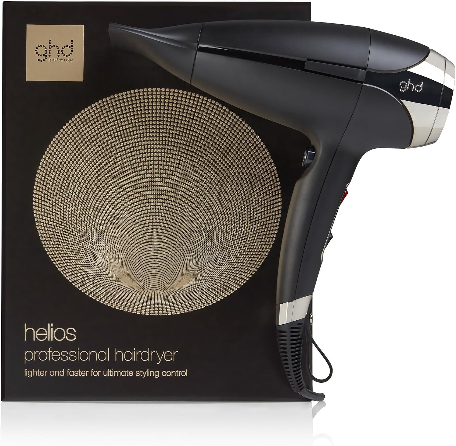 GHD - Helios - Föhn (wit) - Professionele haardroger 2200 Watts - 30% meer Glans - 3x temperatuur- & snelheidstanden - krachtige luchtstroom (120 km/u) voor snelle styling