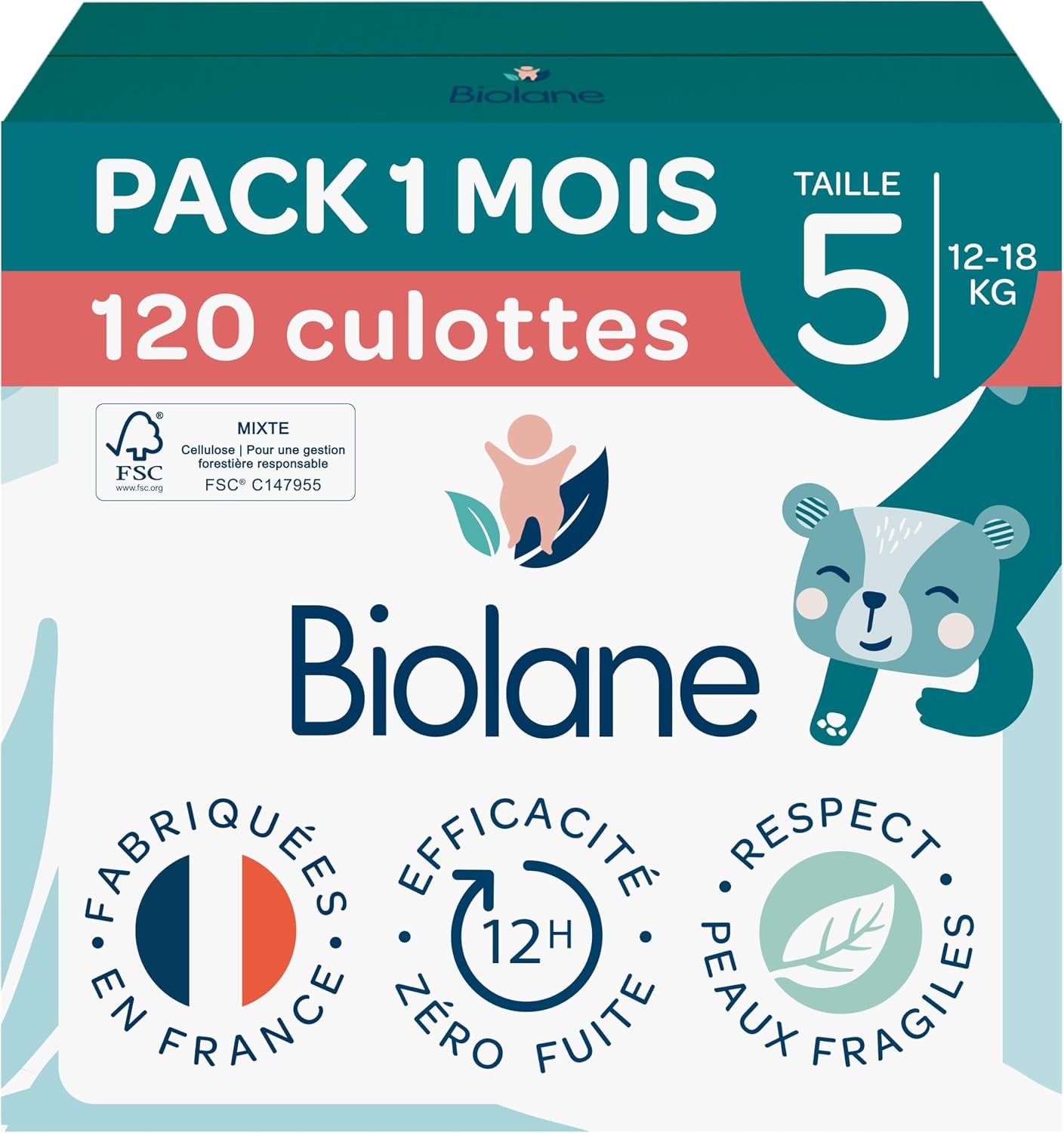 Luiers Maat 5 (12-18kg) - 120 Stuks - 48% Korting
