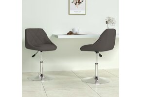 Draaibare Eetkamerstoelen 2 st. Fluweel Donkergrijs - 66% Korting