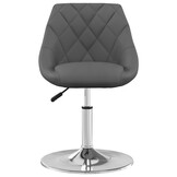 Draaibare Eetkamerstoelen Fluweel Donkergrijs - 75% Korting