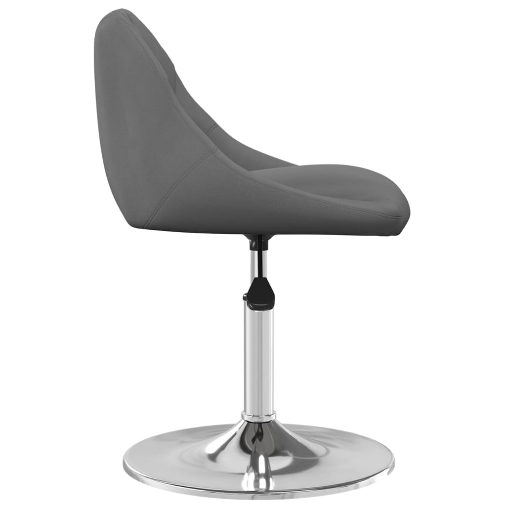 Draaibare Eetkamerstoelen Fluweel Donkergrijs - 75% Korting