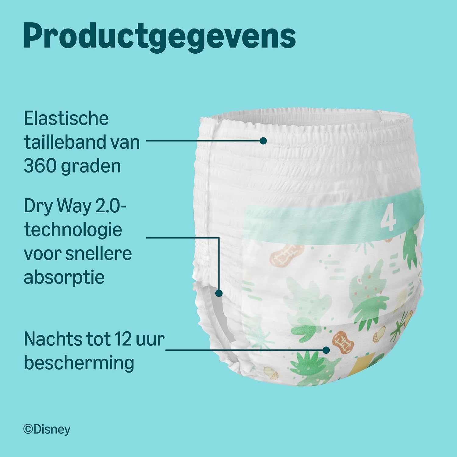 Mama Bear - Disney - 160 Diaper Pants - Size 4 (9-15 kg) - Maat Size 4 (9-15 kg)