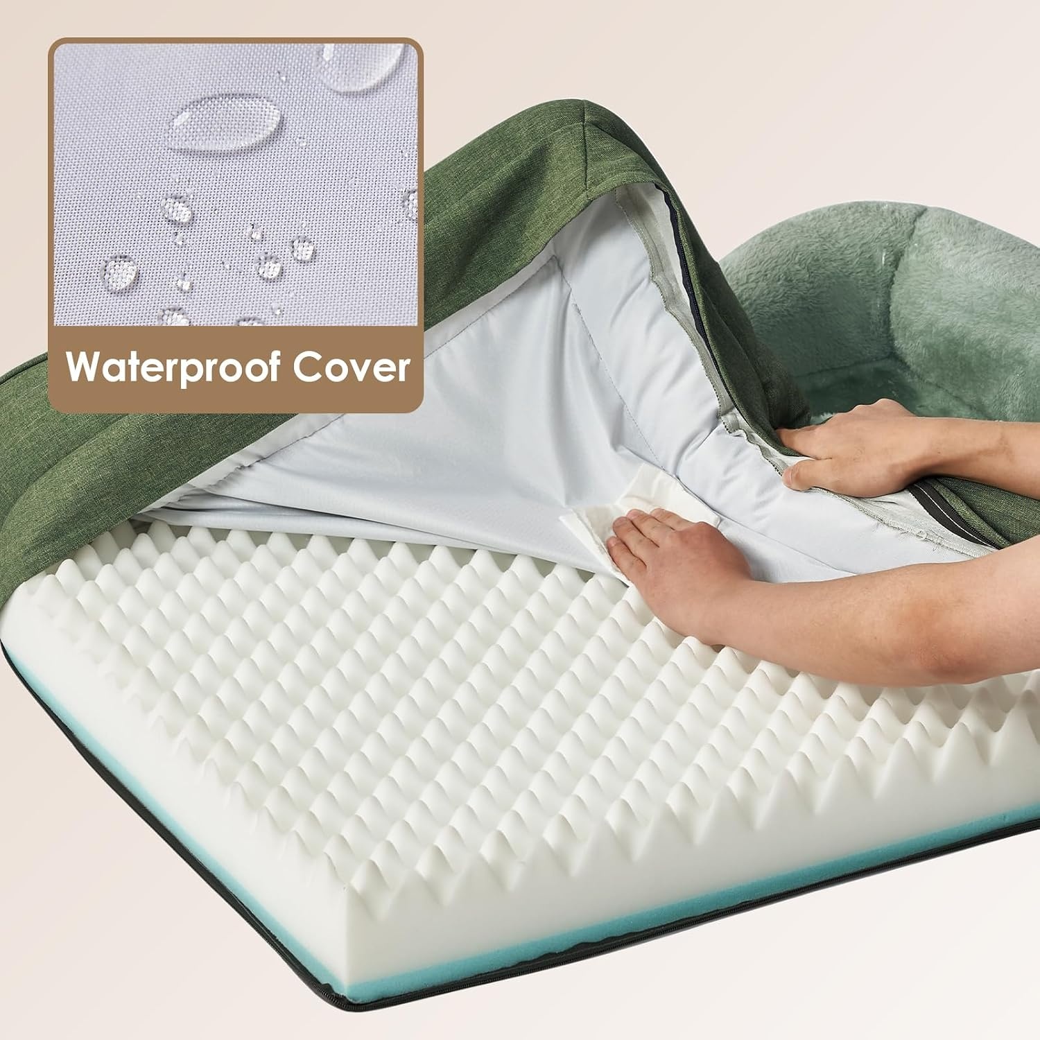 Orthopedisch Hondenbed Groen 91x68 cm - 61% Korting!