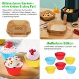 Heteluchtfriteuse accessoires, 23 cm, accessoires voor Airfryer, XXL voor Cosori 6L, 6,2L, 6,4L, Russell Hobbs 8L, Air Fryer accessoires met siliconen vorm, grillrooster, pizzapan, bakpapier