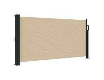 vidaXL Windscherm uittrekbaar 100x500 cm beige