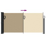 Uittrekbaar Windscherm 100x500 cm Beige - 34% Korting!