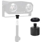Disco Lights, 5-in-1 Led DJ Light with Tripod Stand, Kaleidoscope Ball/Red Green Pattern/Sound Activated/Star Light/Strobe Effect, Portable Disco Ball for Gig Disco Party DJ Stage Lighting