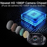 Reversing Camera: Plug-Play HD 1080P Clear Image Color Night Vision DIY Guide Rear View Camera with Monitor System Waterproof for Car/Truck/Pickup/Van/SUV/Camper T1