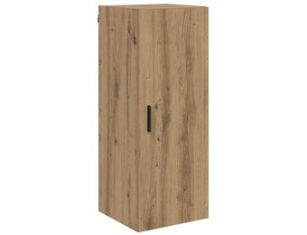 vidaXL Wandkast Artisan Eiken 34,5 x 34 x 90 cm Bewerkt hout