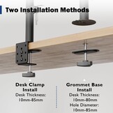 Verstelbare Monitor Arm met 59% Korting | 1 Scherm 13-34 inch | Max. 8kg