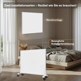 FrauSonne Infrarood Wandverwarming 800W - Energiezuinige Elektrische Kachel Wit